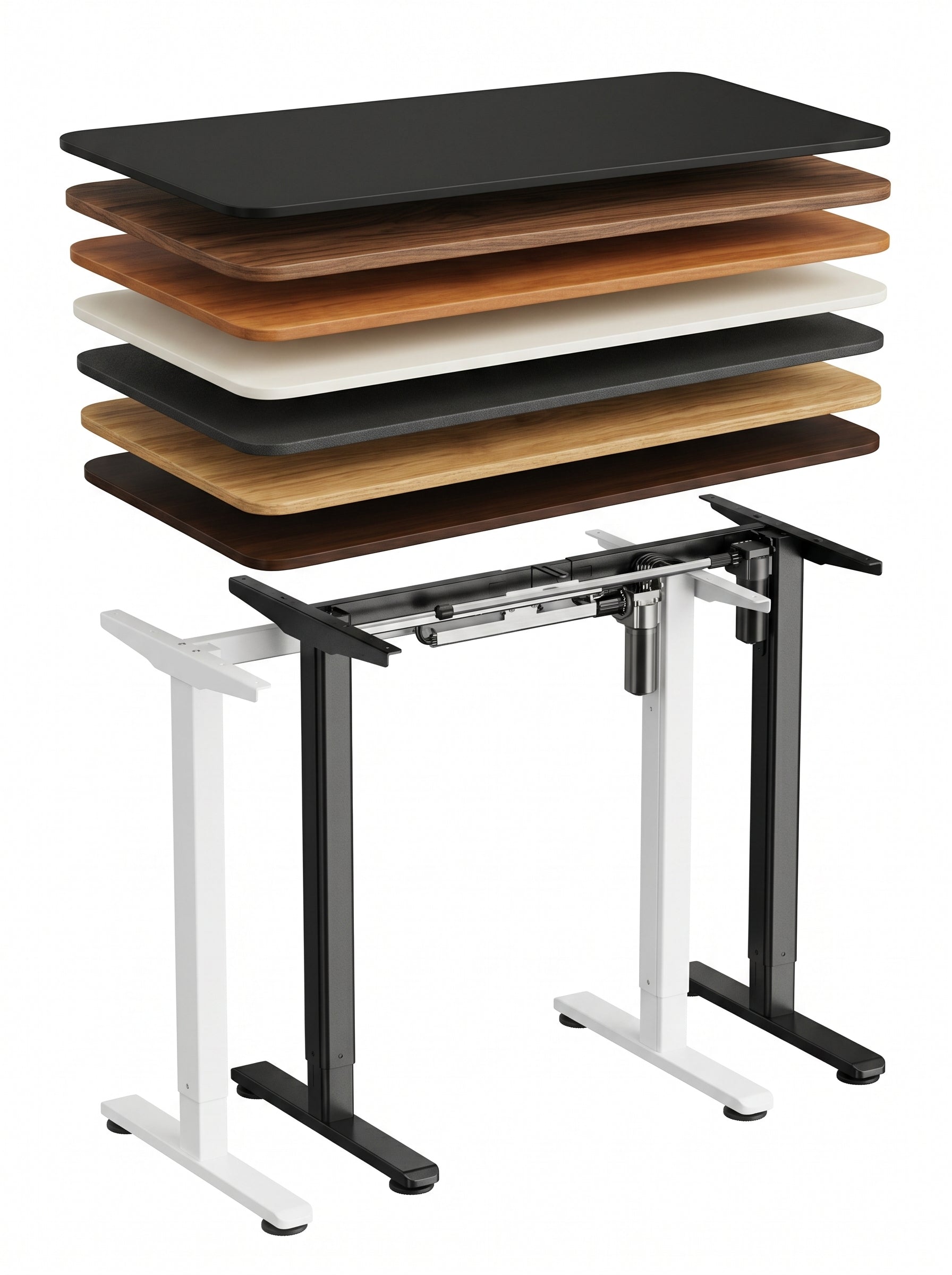 SKILLDESK Bureau sur mesure à hauteur réglable (1 moteur)