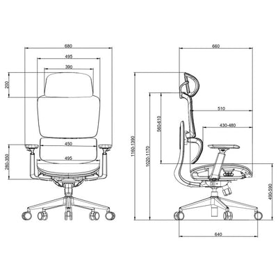 SKILLCHAIRS Ergo Perla